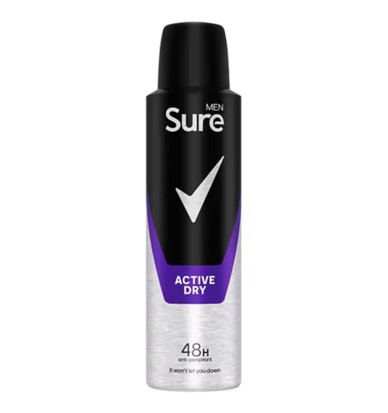 SURE DEODRANT SPRAY 150ML (ACTIVE DRY)