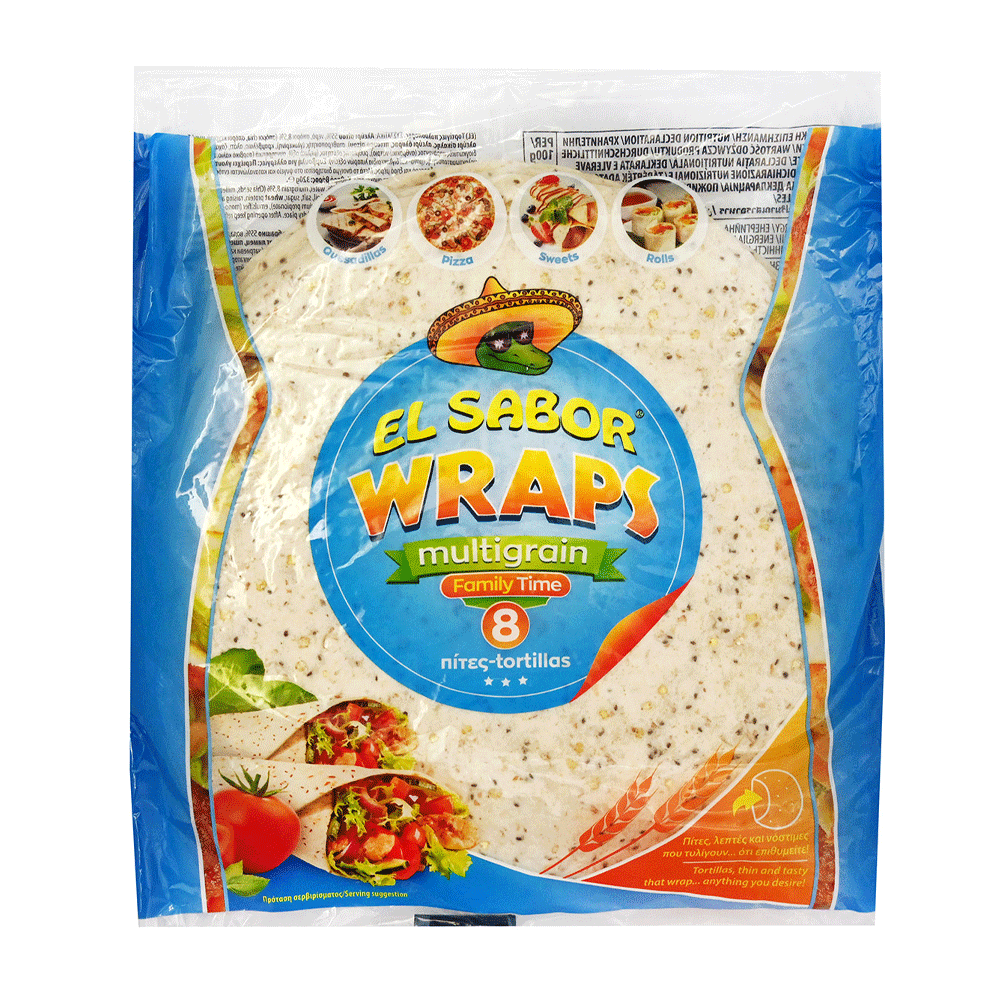 EL SABOR WRAPS 8S MULTIGRAIN 320G