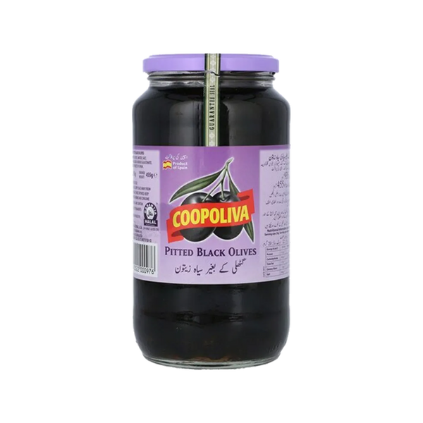 COOPOLIVA PITTED BLACK OLIVE 935G