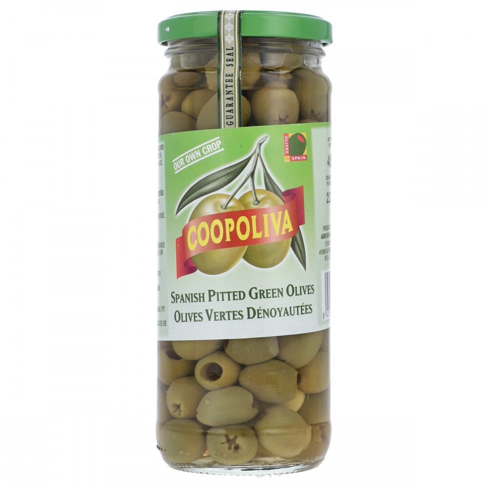 COOPOLIVA PITTED GREEN OLIVE 450G