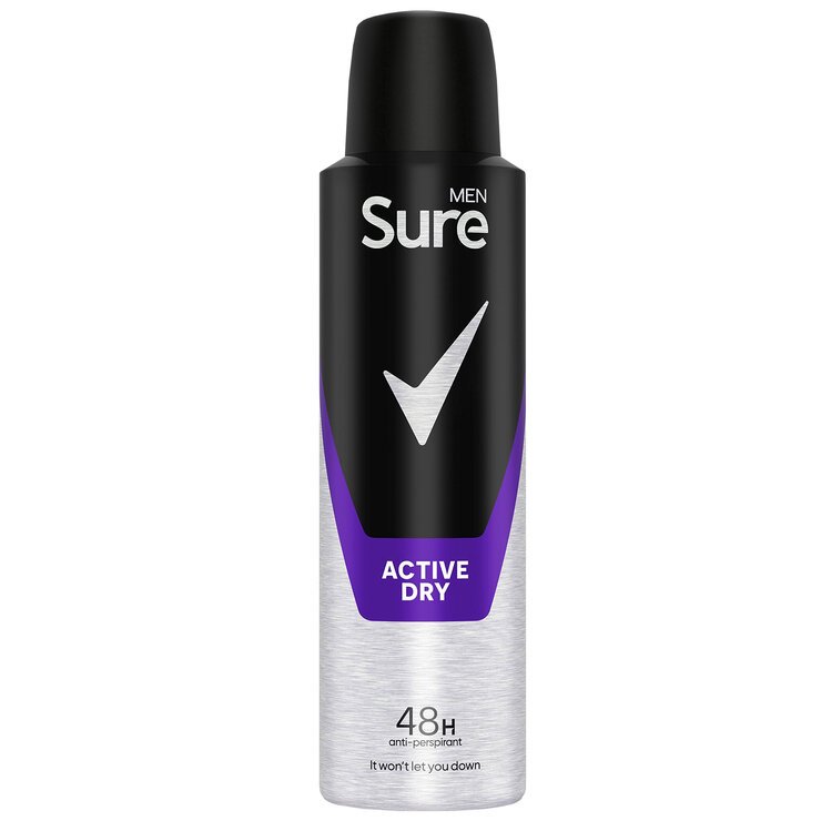 SURE DEODRANT SPRAY 150ML (ACTIVE DRY)