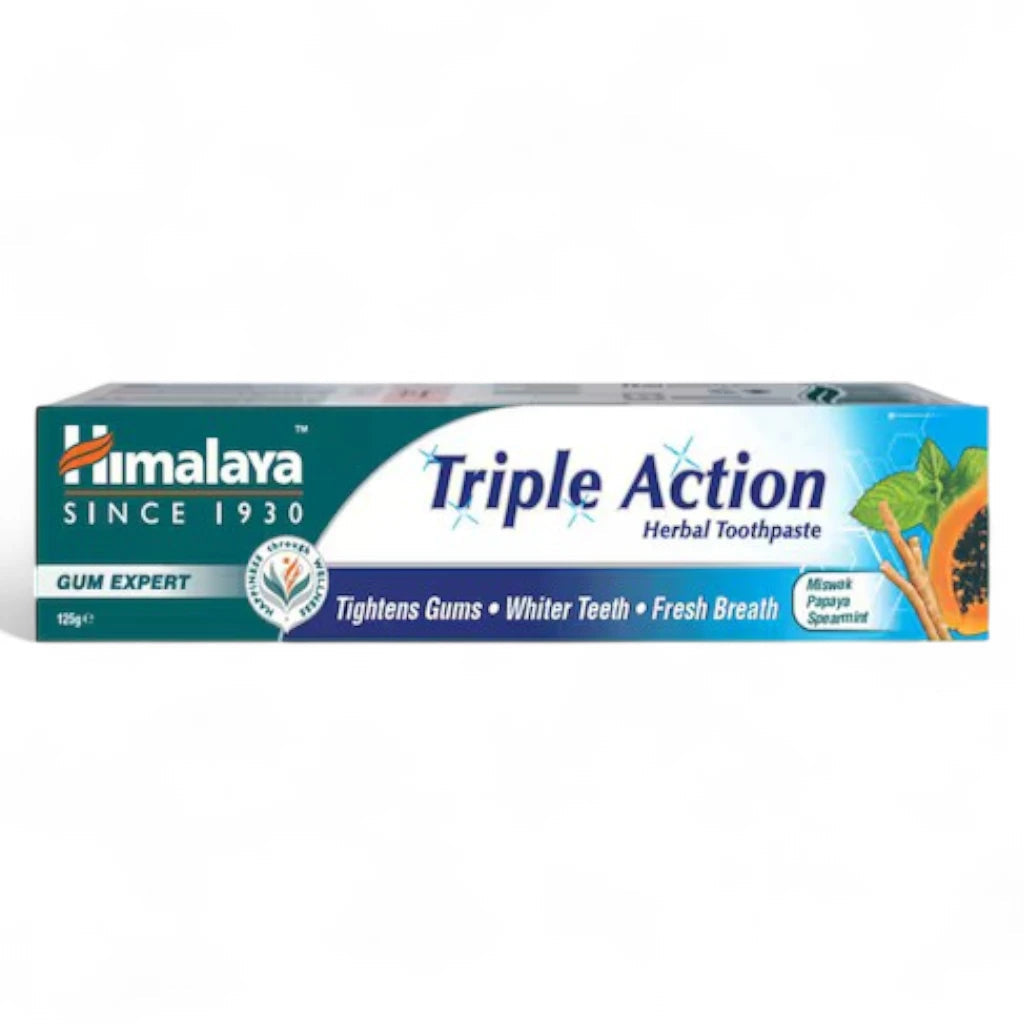 HIMALAYA TRIPLE ACTIOM TOOTHPASTE 125G