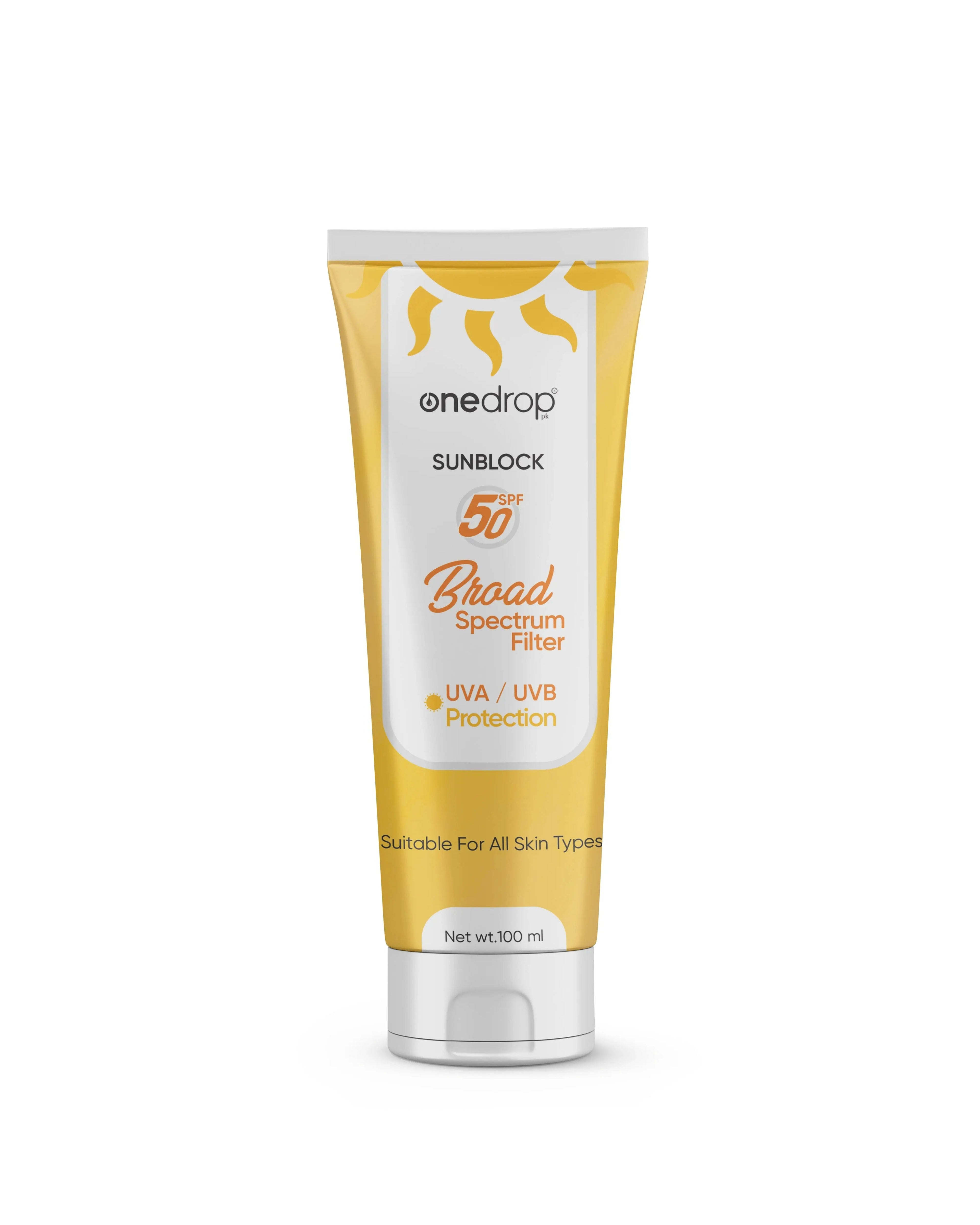 ONEDROP SUNBLOCK BROAD 50 SPF