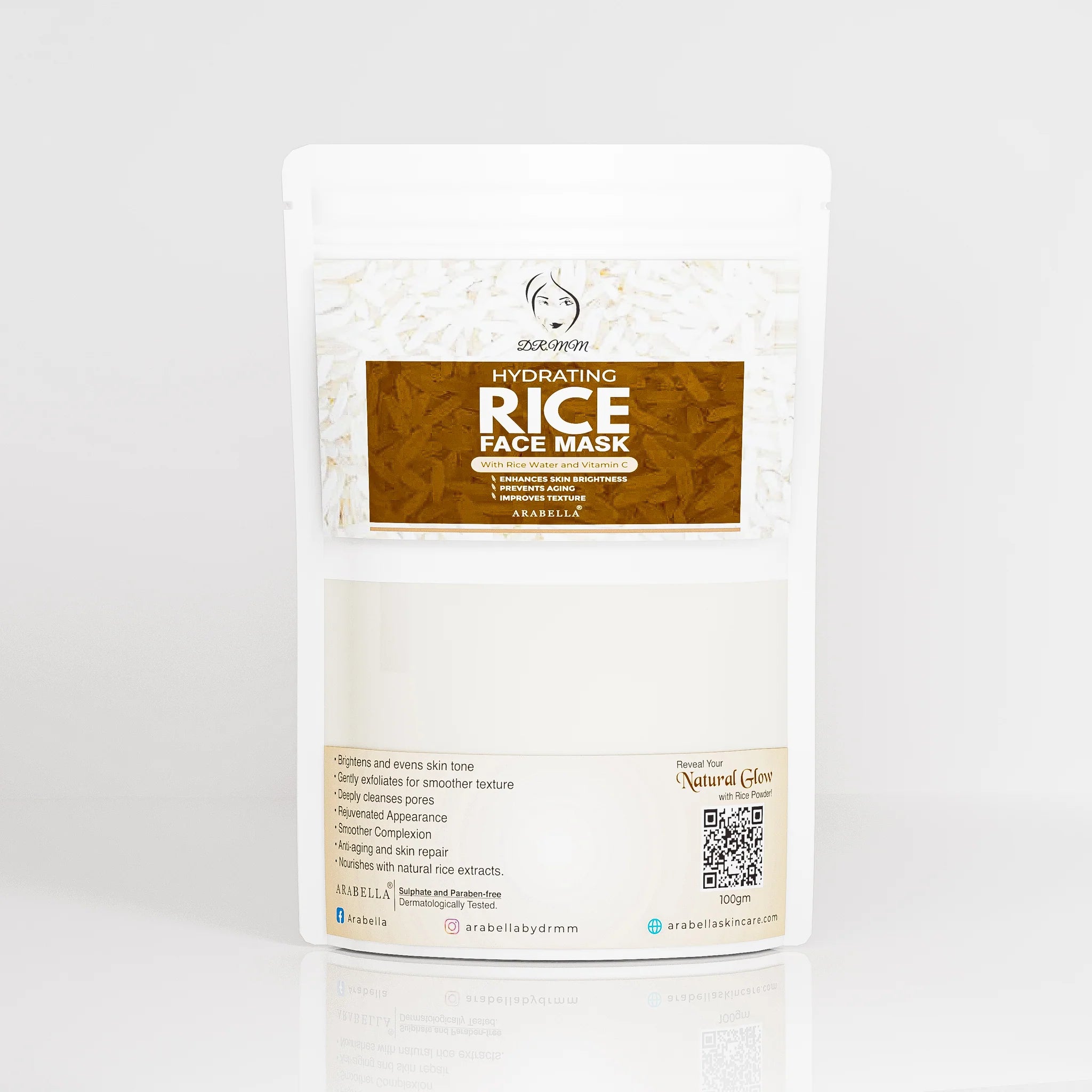 ARABELLA RICE FACE MASK 100G
