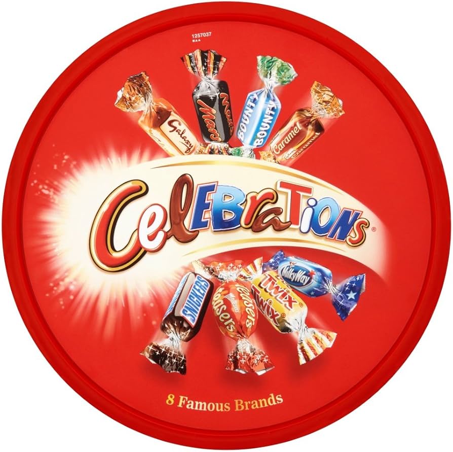 CELEBRATION CHOCOLATE TUB 550G