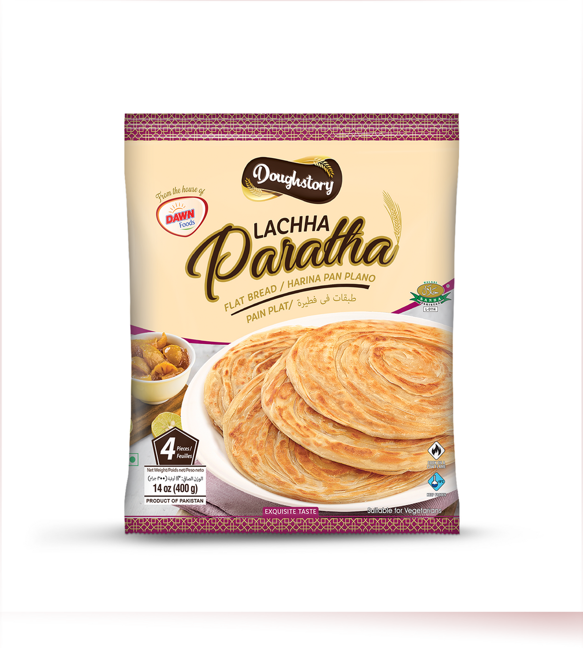 DOUGHSTROY LACHA PARATHA 4S