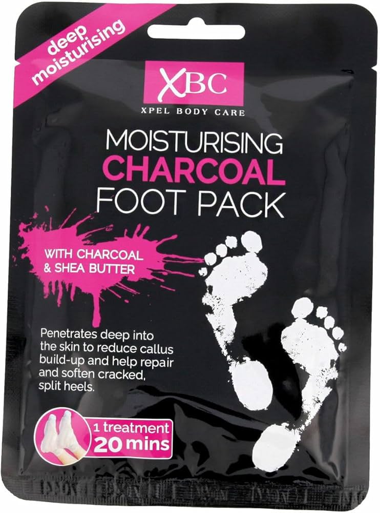 XBC MOISTURISING CHARCOAL FOOT PACK