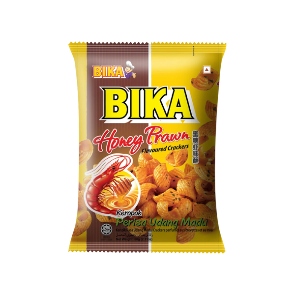 BIKA SNACK 60G (HONEY PRAWN)
