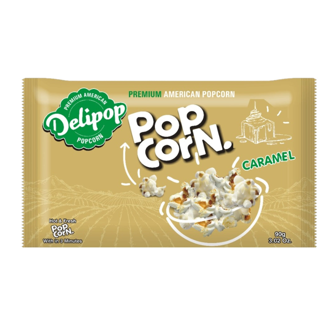 DELIPOP POPCORN 90G (CARAMEL)