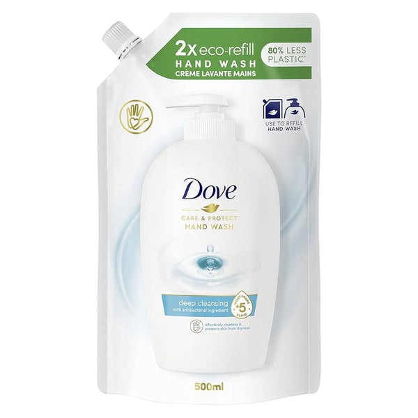 DOVE LIQUID H-W POUCH 500ML (C-P)