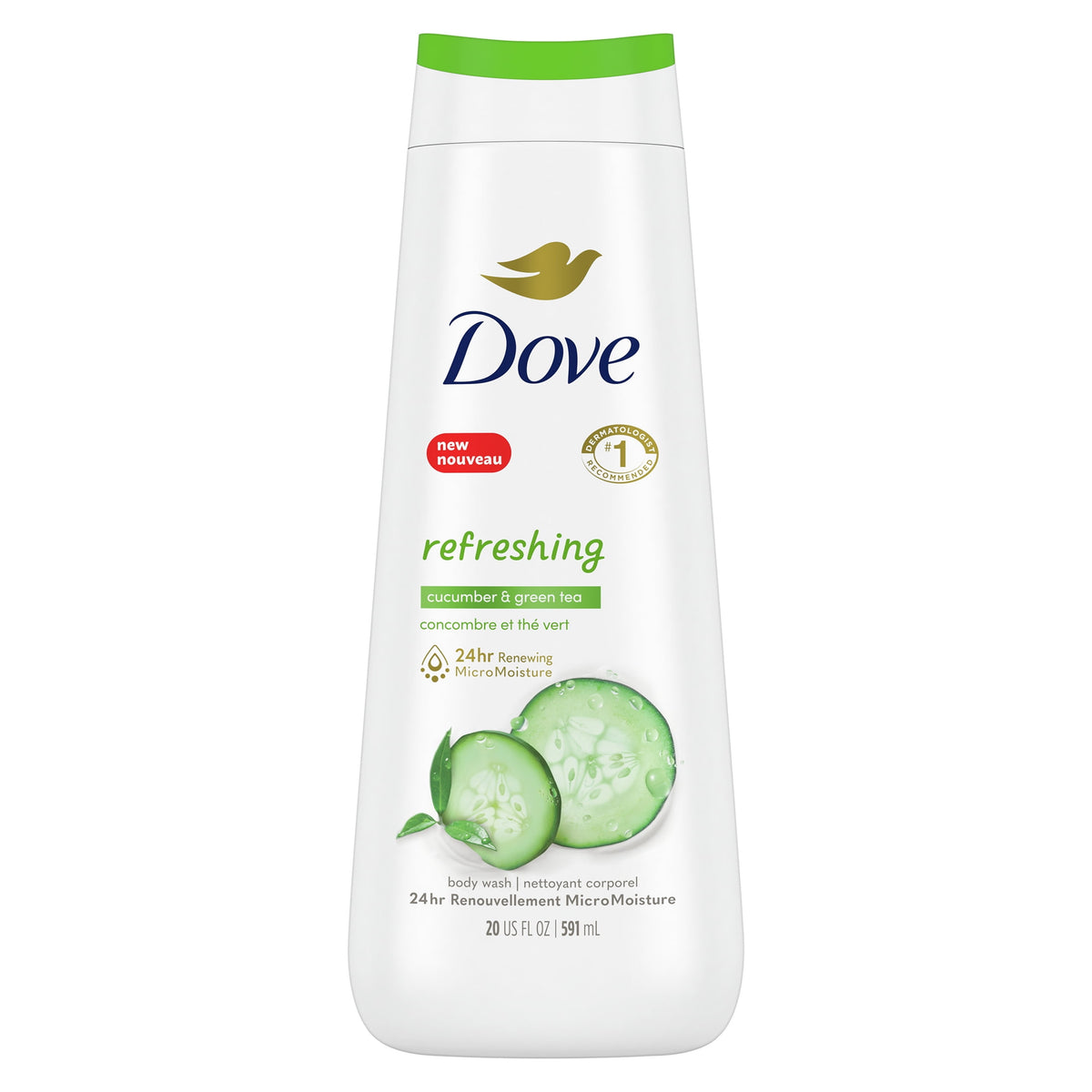 DOVE BODY WASH 591ML (CUCMBER)