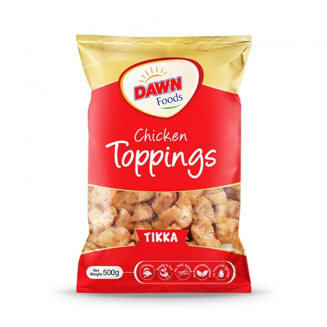 DAWN FOODS CHICKEN TIKKA TOPPINGS 500G