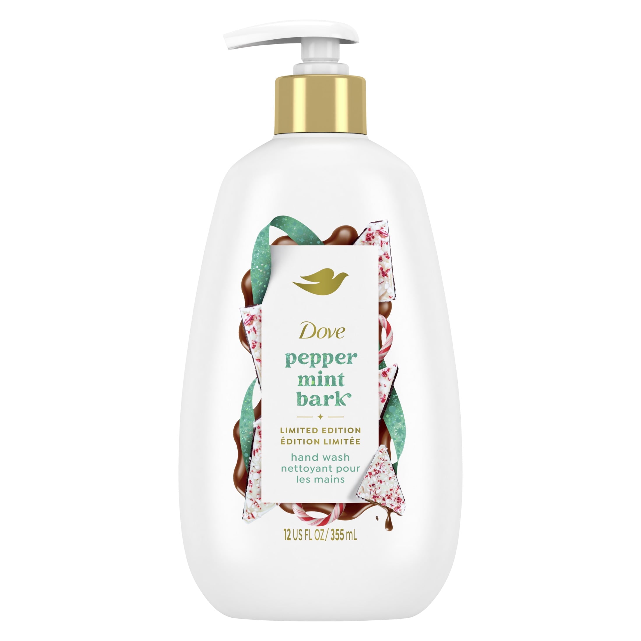 DOVE HAND WASH 355ML (PEPPER MINT BARK)