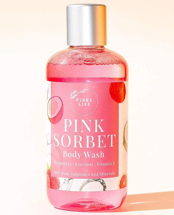 FIBER LIFE PINK SORBET BODY WASH 335ML