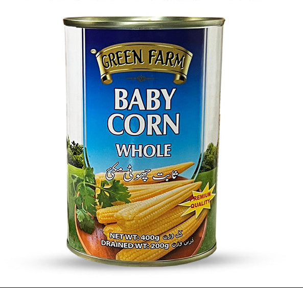 GREEN FARM BABY CORN 400G