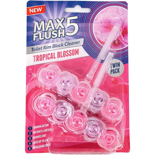 MAX FLUSH 5 TOILET HANGER 2*45G (TROPICAL)