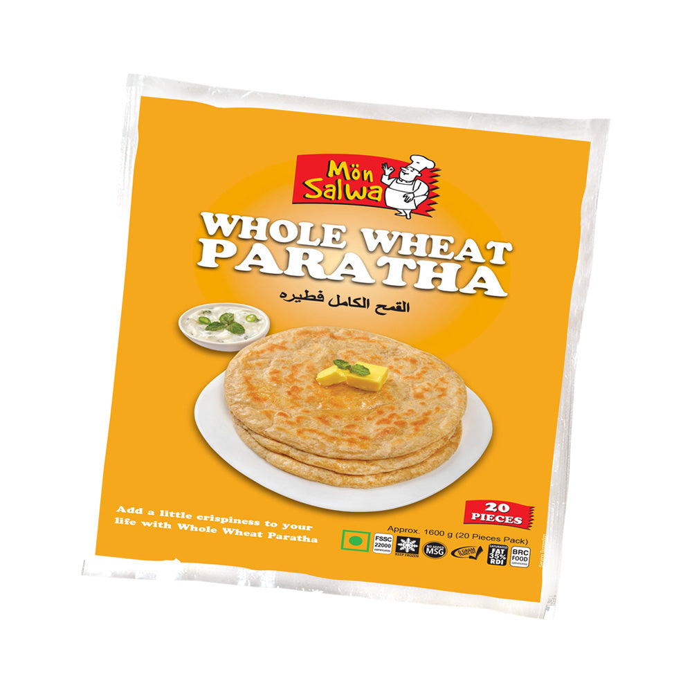 MONSALWA WHOLE WHEAT PARAHTA 20S