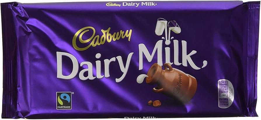 CADBURY DAIRY MILK CHOCOLATE 180G