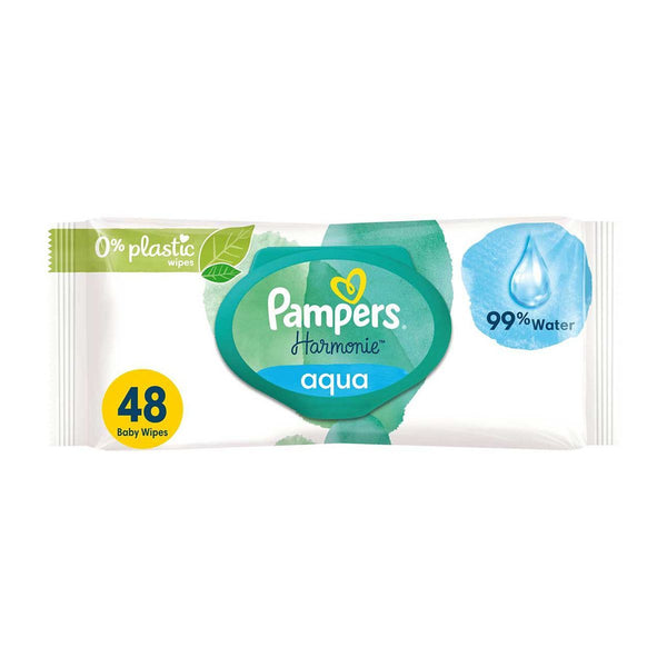 PAMPERS WIPES AQUA 48S W LID