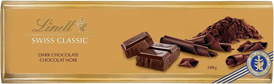 LINDT SWISS CHOCOLATE 300G (DARK)