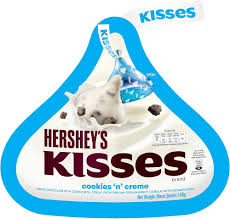 HERSHEYS KISSES COOKIES CREAM 146G
