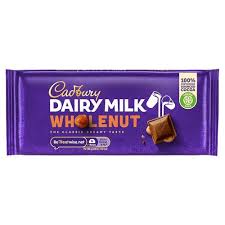 CADBURY DAIRY MILK WHOLENUT 180 GM