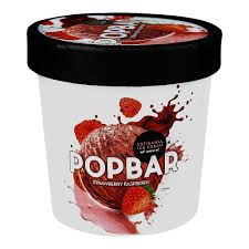 POP BAR ICE CREAM 125G (STRAW-RASP)