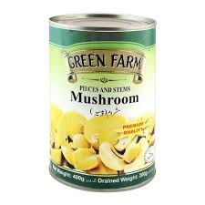 GREEN FARM MUSHROOM 400G SLICED