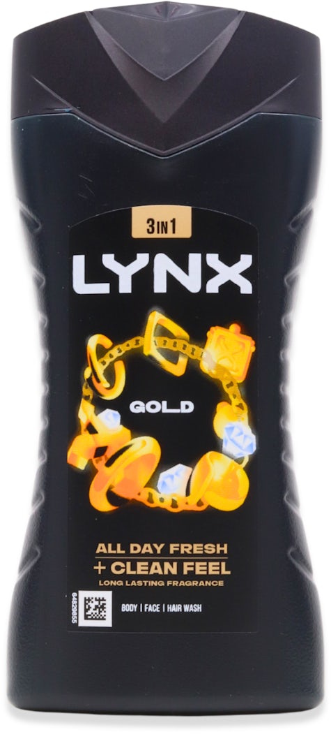 LYNX SHOWER GEL 225ML (GOLD)