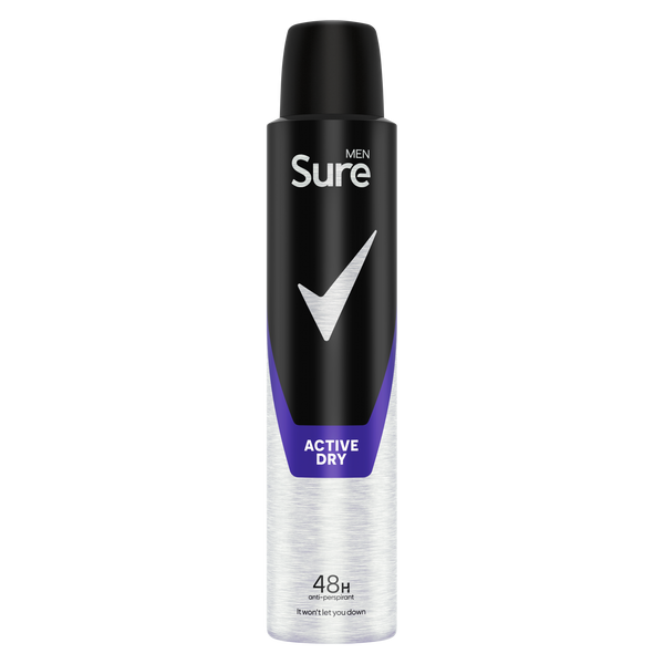 SURE BODY SPRAY 200ML (ACTIVE DRY)