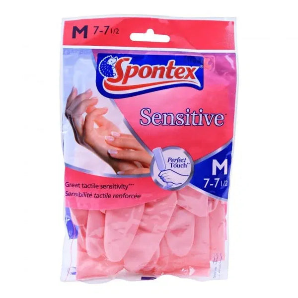 SPONTEX SENSITIVE GLOVES (M) 1S