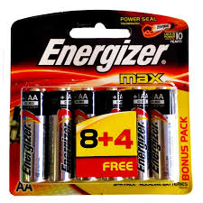 ENERGIZER MAX AA 8+4