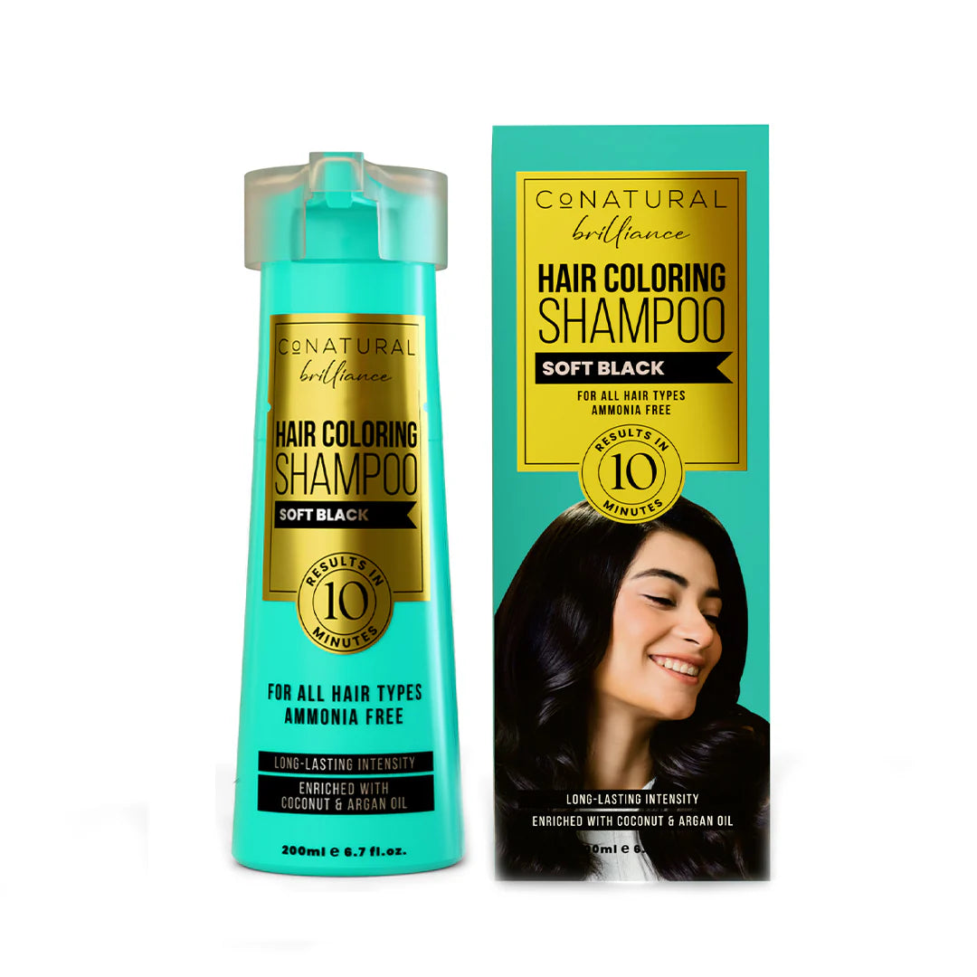 CONATURAL COLORING SHAMPOO 200ML (BLACK)